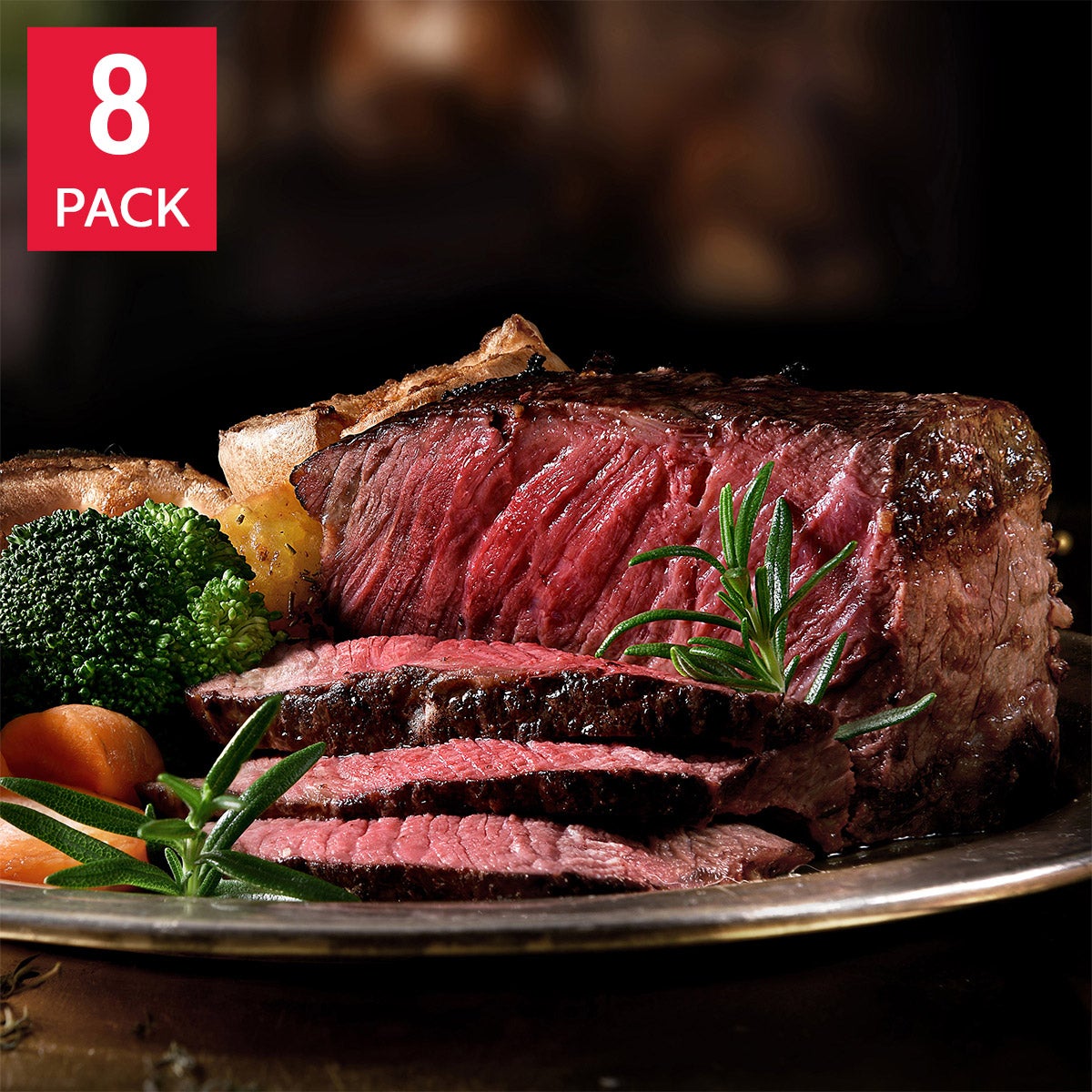 Northfork Elk Steaks, 2 x 142 g (5 oz) x 8 pack