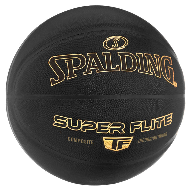 Spalding - Super Flight Black / Gold, Composite Basketball B1