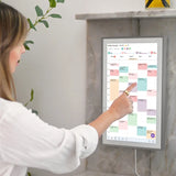 Skylight 15 in. Charcoal Smart Touchscreen Calendar and Organizer