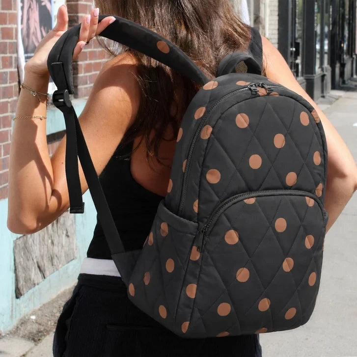 mytagalongs - Lightweight Quilted Puffer Backpack with Trolley Pass