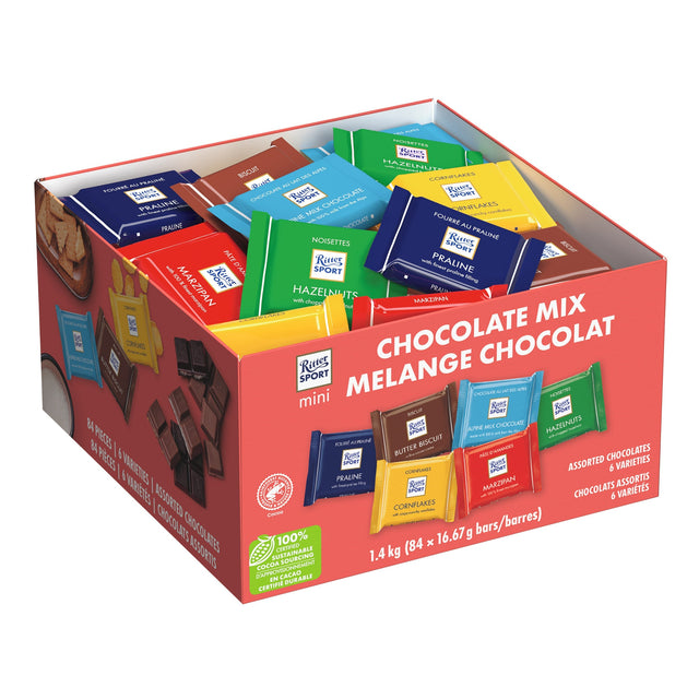 Ritter Sport Mini Chocolate Bars, 84 × 16 g H8