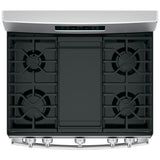 GE Stainless Steel 30 in. Freestanding Steam Clean Natural Gas Range