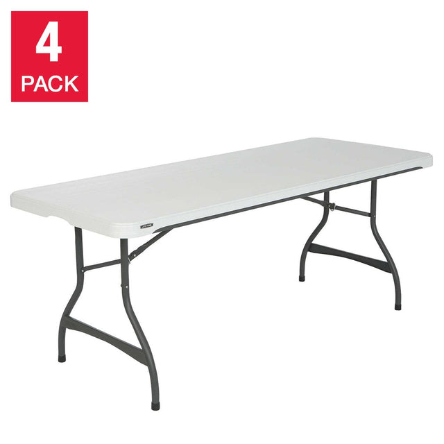 Lifetime 182.9 cm (6 ft.) Commercial Folding Tables 4-pack D7