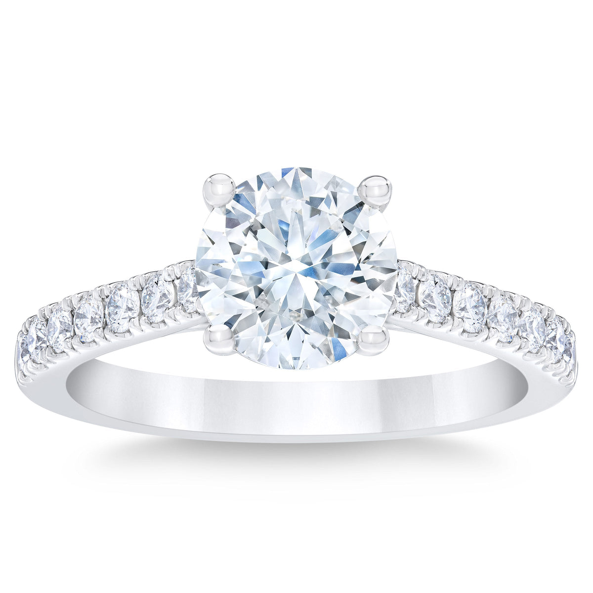 2.15 ctw Round Brilliant Cut, Clarity VVS2, Colour G, Diamond Engagement Ring