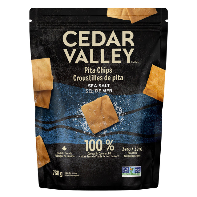 Cedar Valley Sea Salt Pita Chips, 760 g F8