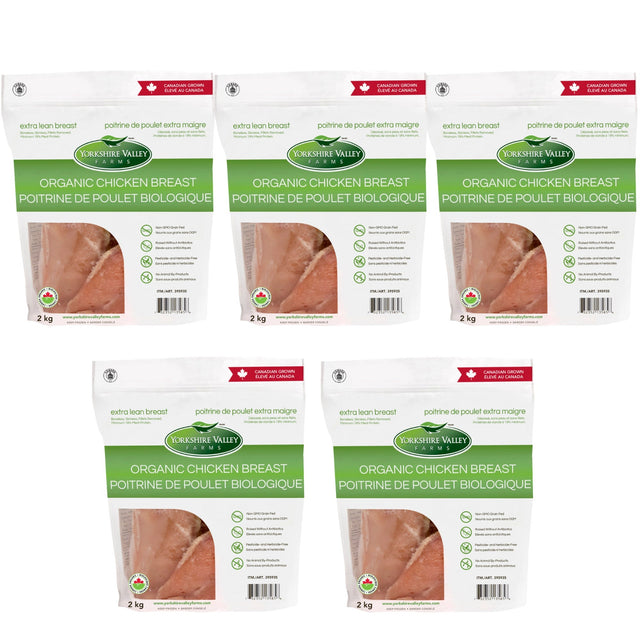 Yorkshire Valley Farms Organic Boneless Skinless Chicken Breasts, 5 × 2 kg D0