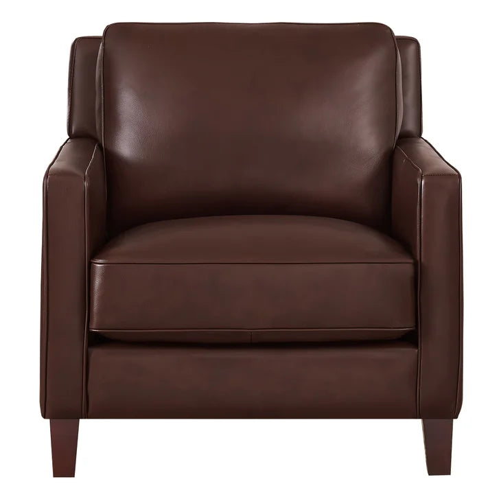 Prospera Home West Park Top-grain Leather Sofa and 2 Chairs