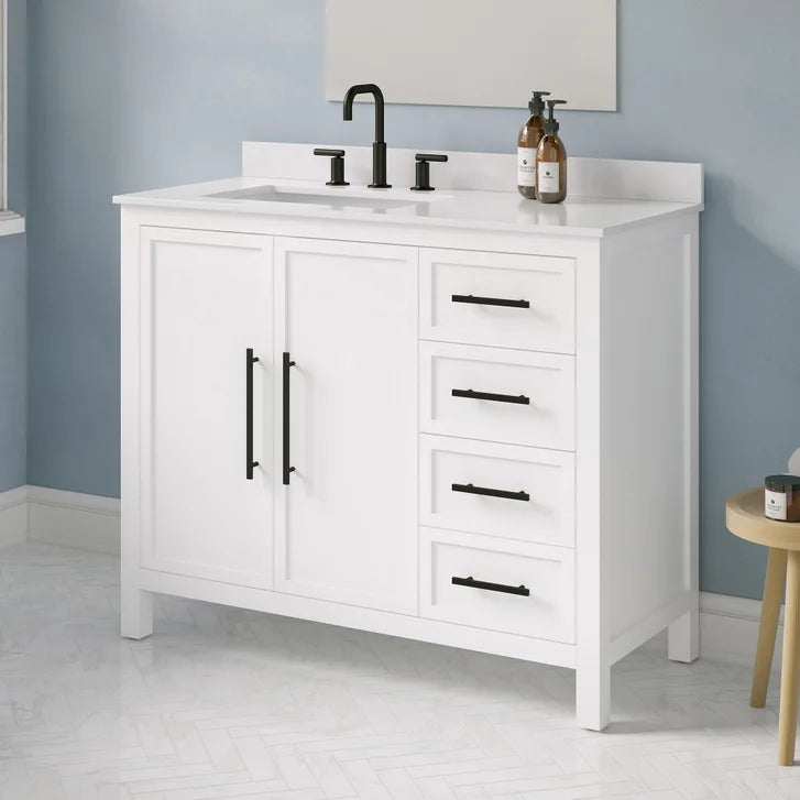 OVE Decors Eliot 42 in. Vanity with Quartz Countertop