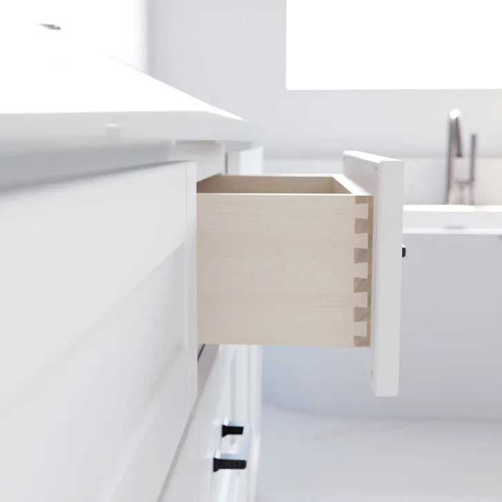VanGo Willow Vanity in White with Quartz Countertop