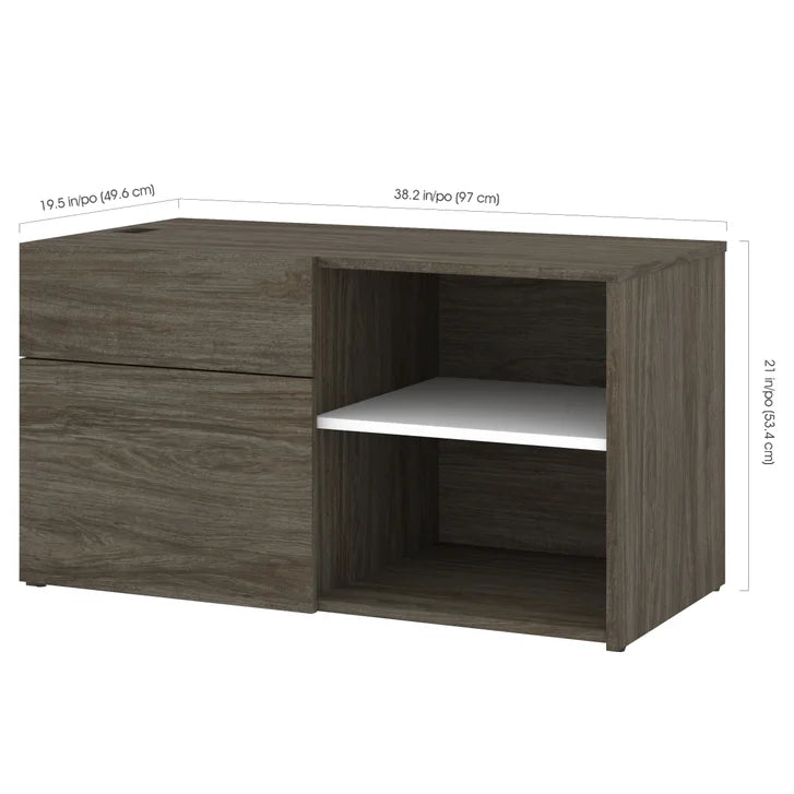 Bestar Viva L-shaped Height-adjustable Workstation