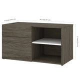 Bestar Viva L-shaped Height-adjustable Workstation