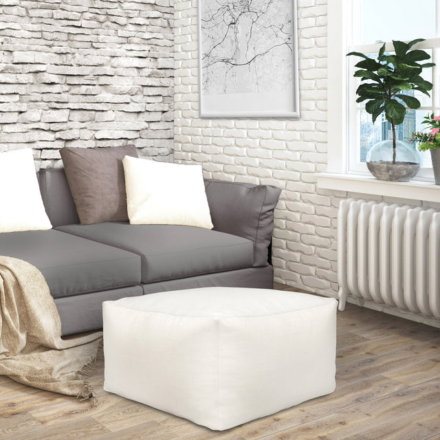 Norka Living Beka Off-White Bean Bag Ottoman F3