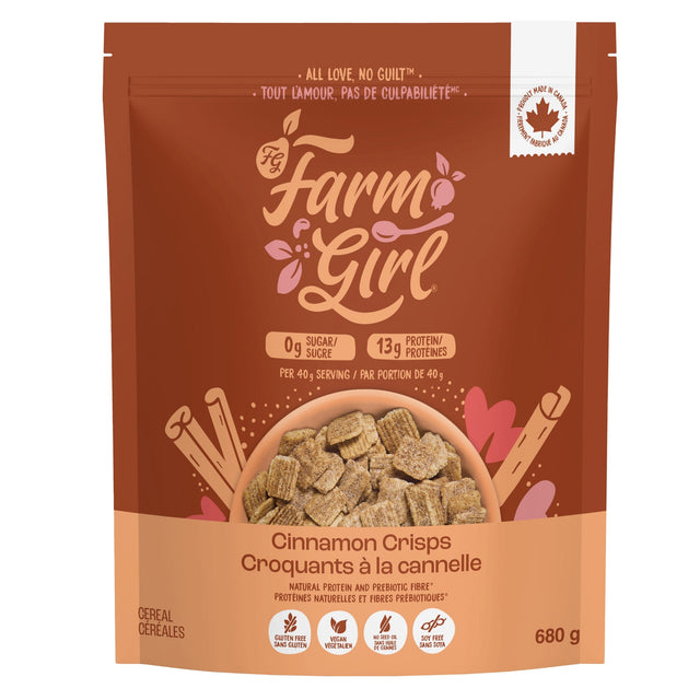 Farm Girl Gluten Free Cinnamon Crisps Cereal, 680 g X5