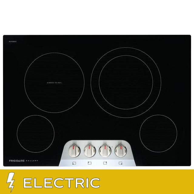 Frigidaire Gallery 30 in. Stainless Steel Electric Cooktop with Backlit LED Knobs Y5