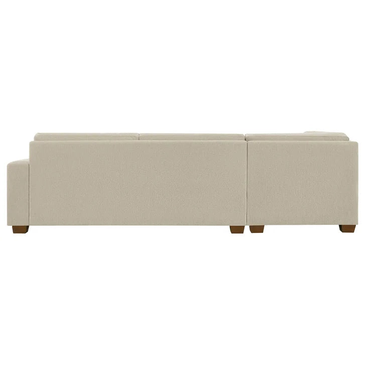 Thomasville Miles 3-piece Left-hand Facing Fabric Sectional with Storage Ottoman