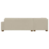 Thomasville Miles 3-piece Left-hand Facing Fabric Sectional with Storage Ottoman