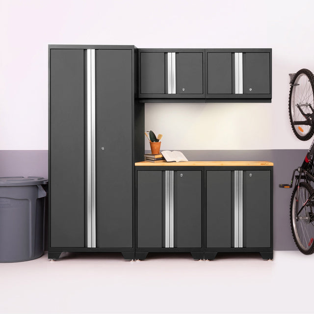 NewAge Products Bold Series 6-piece Cabinet Set with 30 in. Locker, Base and Wall Cabinet E1