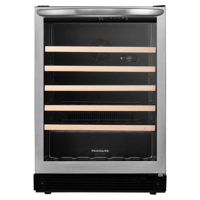 Frigidaire 24 in. Stainless Steel Built-in or Freestanding 57 Bottle Wine Cooler with Reversible Door H5