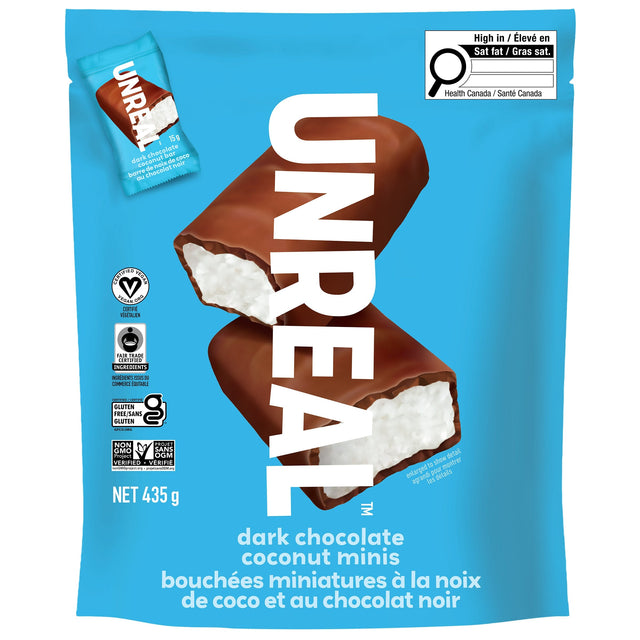 Unreal Dark Chocolate Coconut Mini Bars, 435 g K2