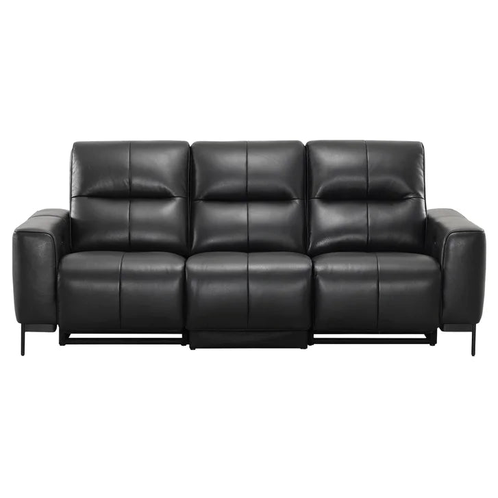 Simon Li - 3 Piece Top Grain Leather Power Reclining Sofa - Zero Gravity
