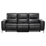 Simon Li - 3 Piece Top Grain Leather Power Reclining Sofa - Zero Gravity