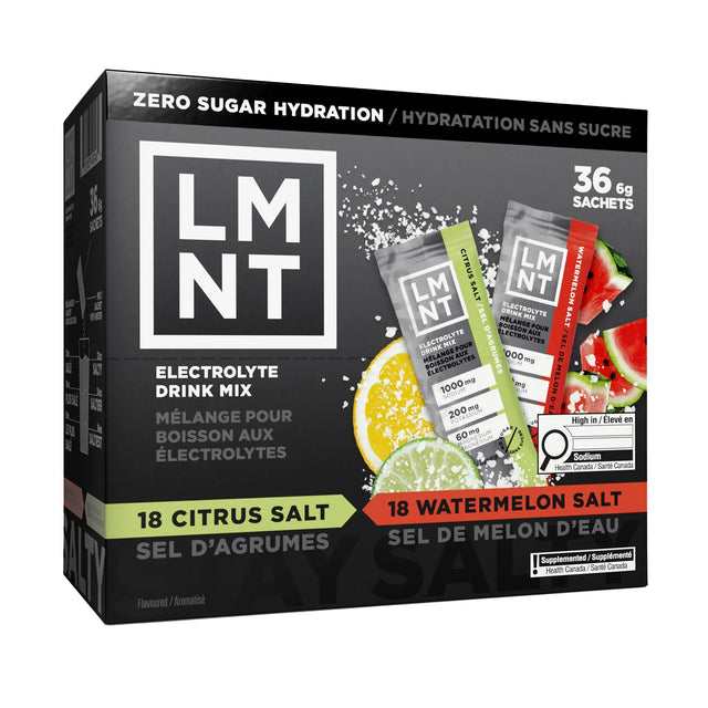 LMNT Zero Sugar Electrolytes Variety Pack, 36 x 6 g Q2