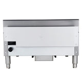 Forno 24 in. Stainless Steel Gas Commercial Heavy Duty Manual Control Griddle