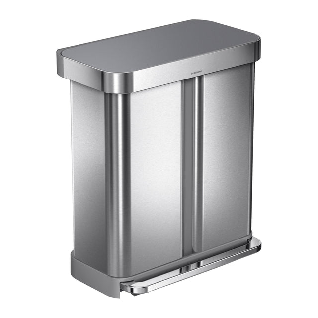 Simplehuman 58L Dual Compartment Step Can L8