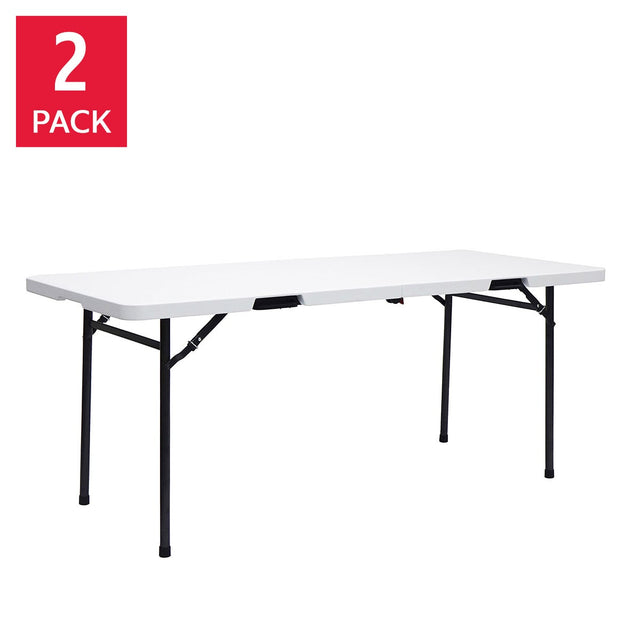 Star Elite Commercial Grade 182.9 cm (6 ft.) Centre-Fold Table, 2-pack H5