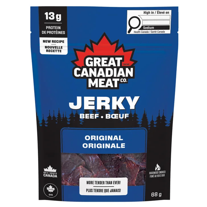 Great Canadian Meat Beef Jerky, Variety Pack, 13 × 68 g