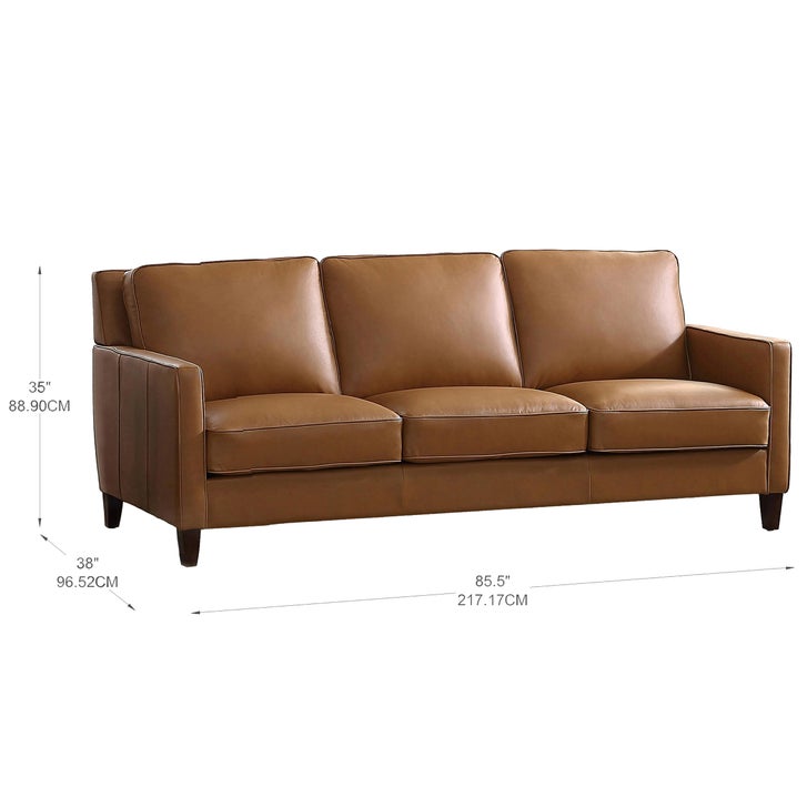 Prospera Home West Park Top-grain Leather Sofa and Chair