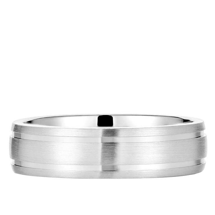 White Gold Men’s Wedding Band