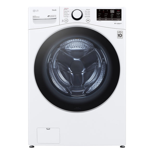 LG 5.2 cu ft. White Front Load Steam Washer with ThinQ Technology and Wi-Fi Enabled U8