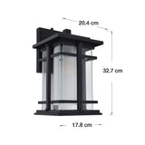 LUTEC Craftsman Style Outdoor LED Wall Lantern
