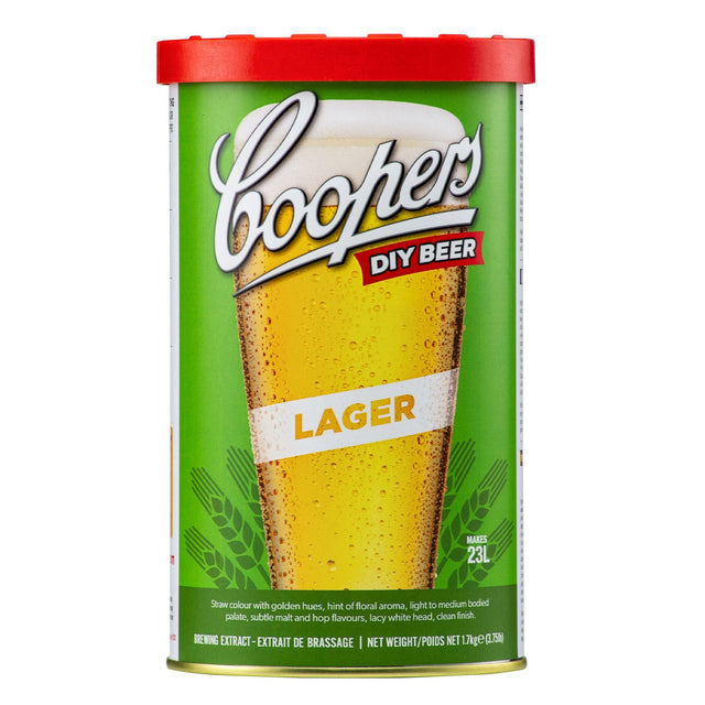Coopers Brewing Extract Beer Kit, – Lager (6 × 1.7 kg) M1