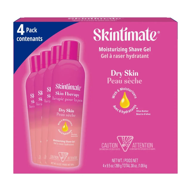 Skintimate Skin Therapy Shaving Gel, 4 x 269 g I0