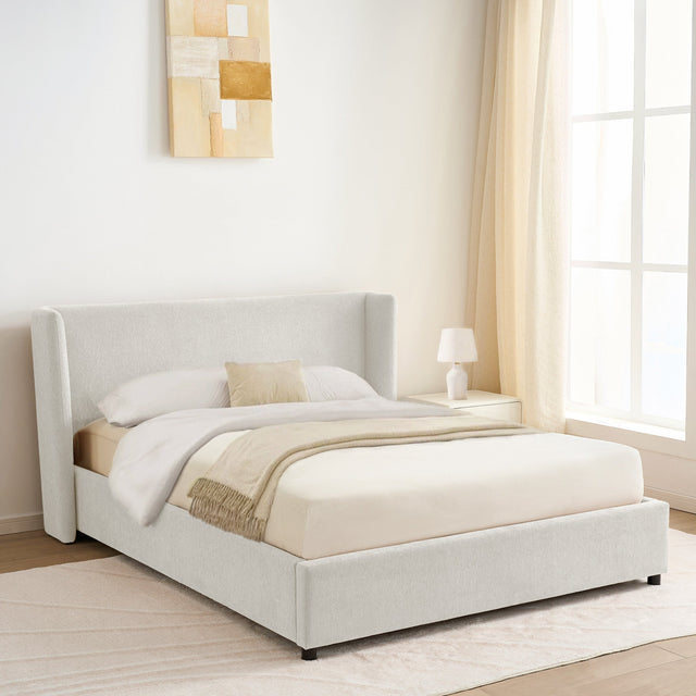 Caroline Upholstered Platform Queen Bed W5