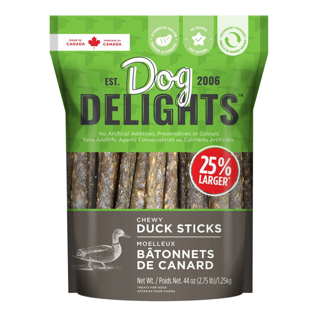 Dog Delights Chewy Duck Sticks Dog Treats, 1.25 kg ( 2.75 lb.) D6