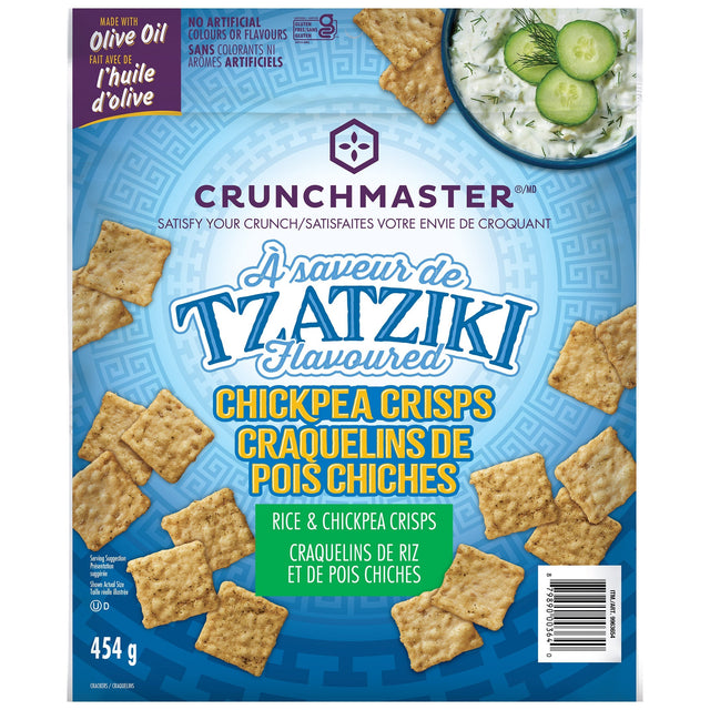 Crunchmaster Tzatziki Chickpea Crisps, 454 g B9