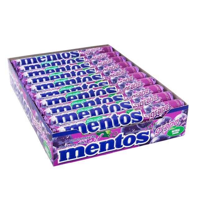 Mentos, Chewy Mints, Grape, 20 × 37.5 g W8