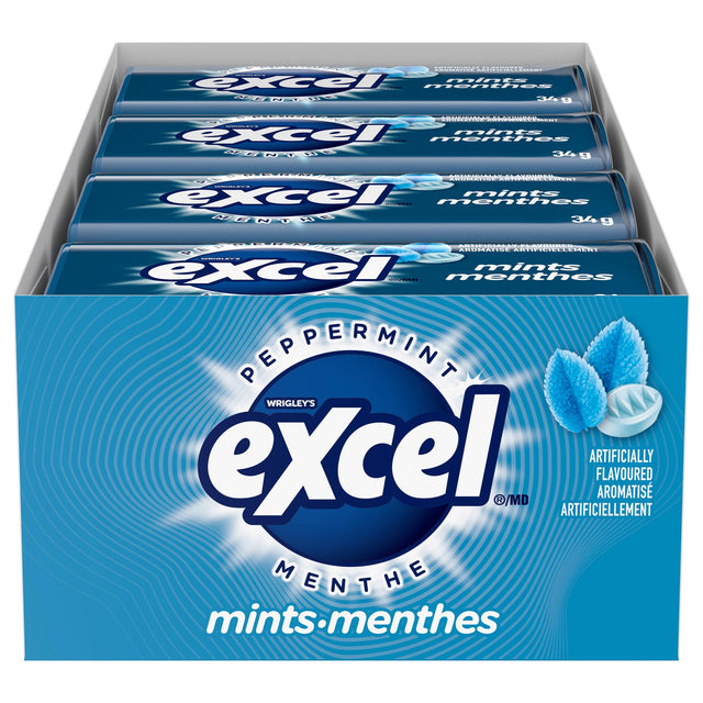 Excel Peppermint Mints, 8 × 34 g G9