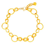 Circle Weave Bracelet in 24-kt Yellow Gold