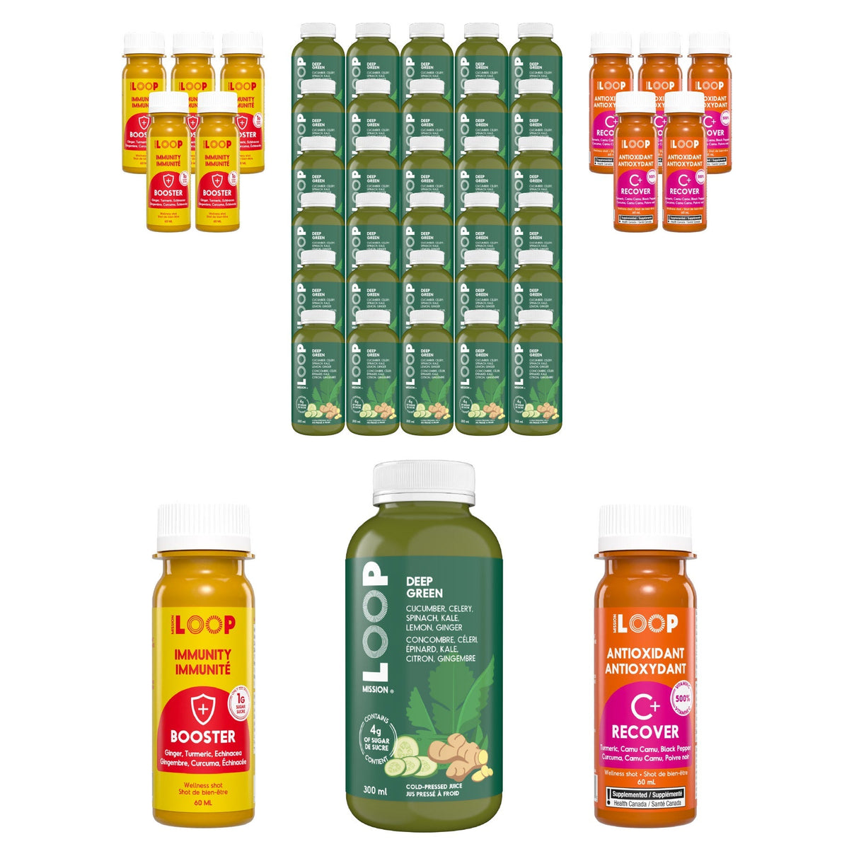 LOOP Green Cleanse Pack, 40 bottles