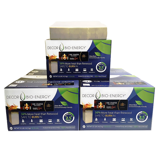 Décor Bio-Energy Firewood Bio Bricks 90-count I8