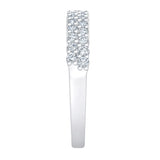Round Brilliant Diamond Two Row Band (0.50 ctw)