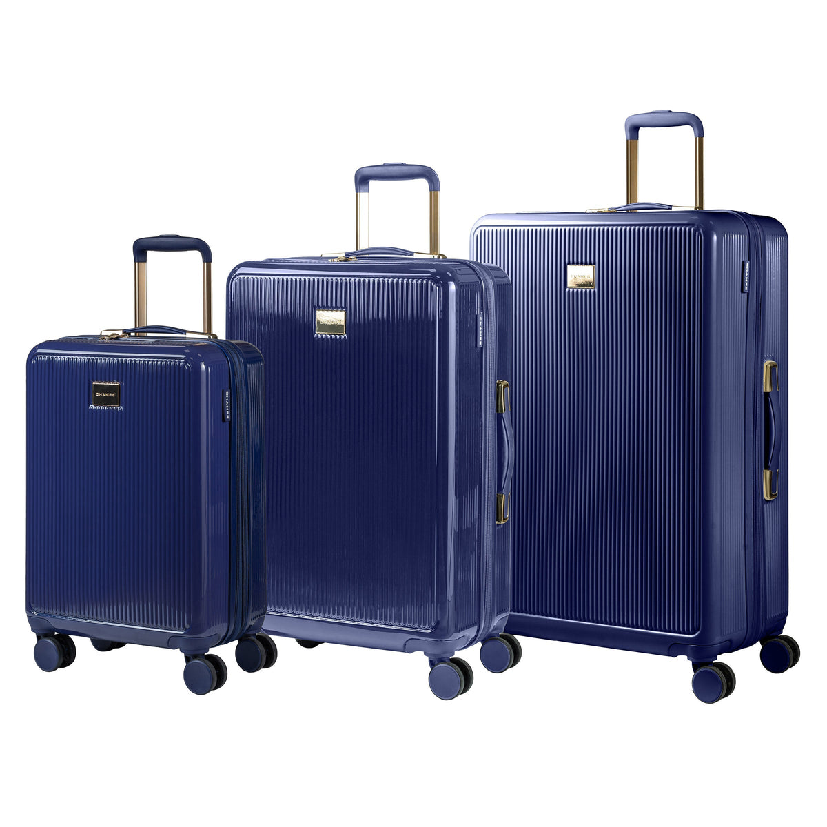 Champs Luxe 3-piece Expandable Hardside Luggage Set