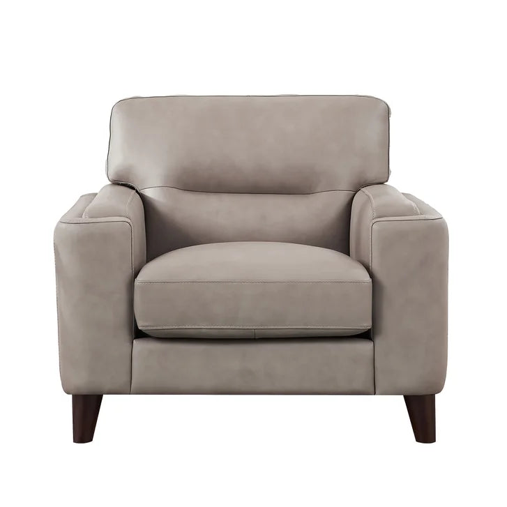 Prospera Home Sorena Top-grain Leather Sofa and Chair