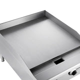 Forno 24 in. Stainless Steel Gas Commercial Heavy Duty Manual Control Griddle