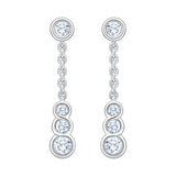 Round Brilliant Diamond Dangle Earrings (0.40 ctw)