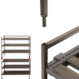 Vancouver Classics 3-Tier Freestanding Stackable Resin Wood Utility Metal Shoe Rack (2 Pack)